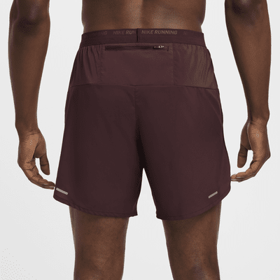 Nike Stride Dri-FIT hardloopshorts met binnenbroek voor heren (18 cm)