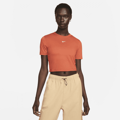 nike sportswear essential women's short-sleeve crop top