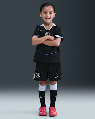 Детские  Chelsea FC 2025/26 Stadium Third Little Kids' Nike Dri-FIT Total 90 Soccer 3-Piece Kit