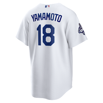 Yoshinobu Yamamoto Los Angeles Dodgers 2025 World Series Champions Men's Nike MLB Replica Jersey
