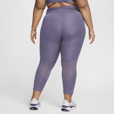 Nike Fast Women's Mid-Rise Crop Running Leggings (Plus Size)