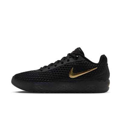 Nike LeBron Witness X Black/Black/Iron Grey/Metallic Gold basketball shoe