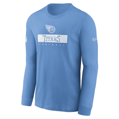 Tennessee Titans Sideline Team Issue Men's Nike Dri-FIT NFL Long-Sleeve T-Shirt