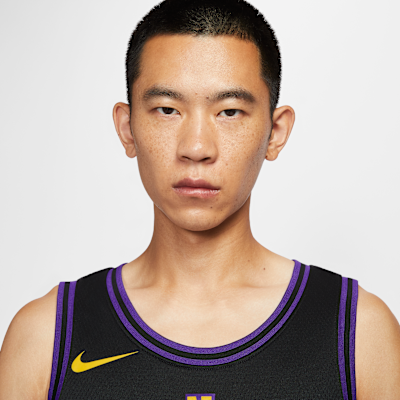 Los Angeles Lakers City Edition Nike Dri-FIT NBA Swingman-drakt til herre