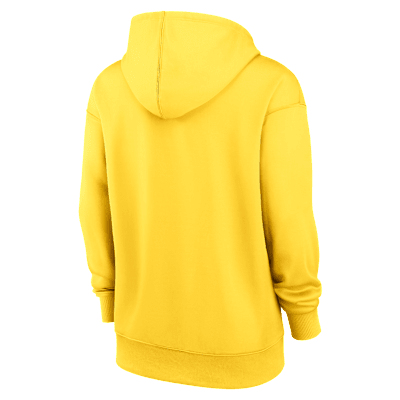 Sudadera con gorro sin cierre Nike Therma de la MLB para mujer Boston Red Sox Authentic Collection City Connect