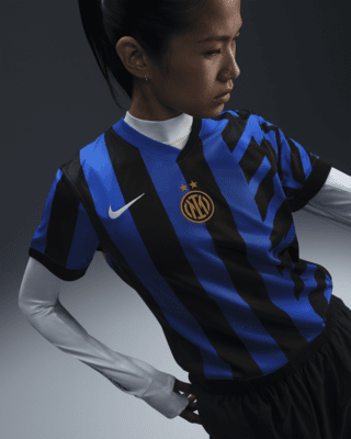 Женские джерси Inter Milan 2024/25 Stadium Home Nike Dri-FIT Soccer Replica Jersey