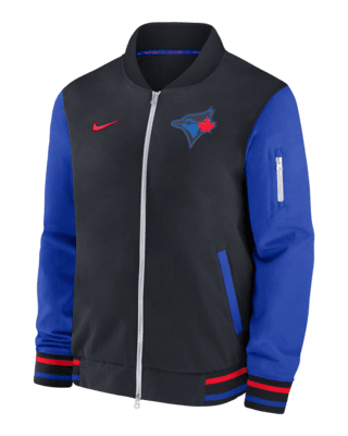 Мужская куртка Toronto Blue Jays Authentic Collection City Connect Game Time Nike MLB Full-Zip Bomber