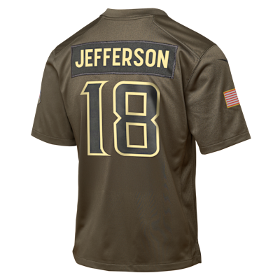 Justin Jefferson Minnesota Vikings Salute to Service Big Kids’ Nike NFL Game Jersey