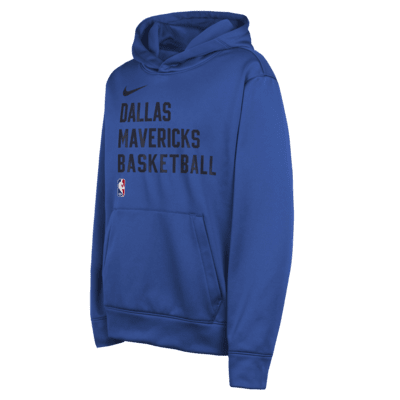 Sudadera con gorro sin cierre Nike Dri-FIT de la NBA para niños talla grande Dallas Mavericks