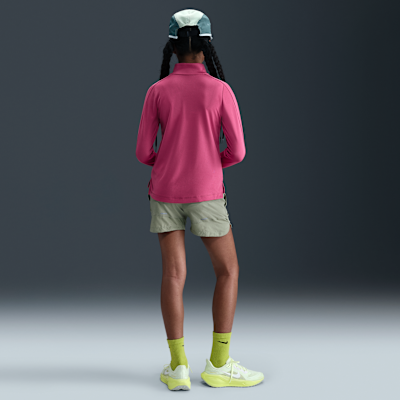 Nike Pro-Dri-FIT-trøje med 1/4 lynlås til større børn (piger)