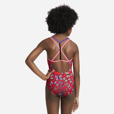 Nike Big Kids' (Girls') T-Back 1-Piece Swimsuit