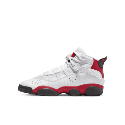 jordan 6 rings red and white