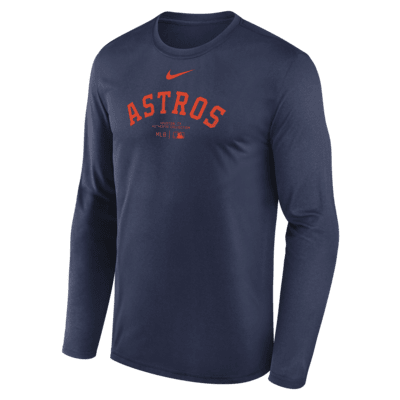 Houston Astros Authentic Collection Practice Men's Nike Dri-FIT MLB Long-Sleeve T-Shirt