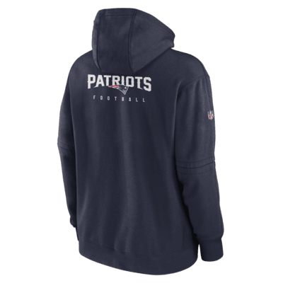 New England Patriots Sideline Club Men's Nike NFL Pullover Hoodie