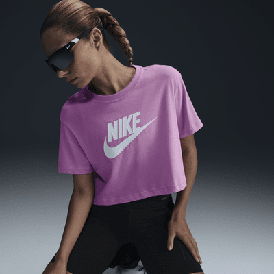 Playera cropped con logotipo para mujer Nike Sportswear Essential