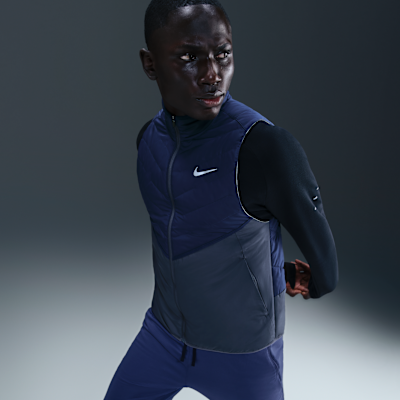 Męska kamizelka do biegania z syntetycznym wypełnieniem Nike Therma-FIT Repel