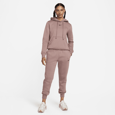 Nike Sportswear Phoenix Fleece-sweatpants med mellemhøj talje til kvinder