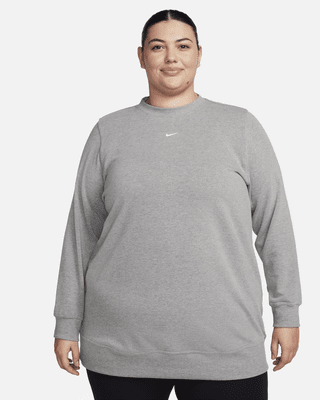 Женские  Nike Dri-FIT One Crew-Neck French Terry Tunic (Plus Size)