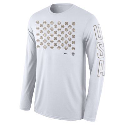 Playera de básquetbol de manga larga Nike Dri-FIT para hombre USAB