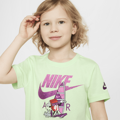 Playera Windsurfing de corte cuadrado para niños talla pequeña Nike Air