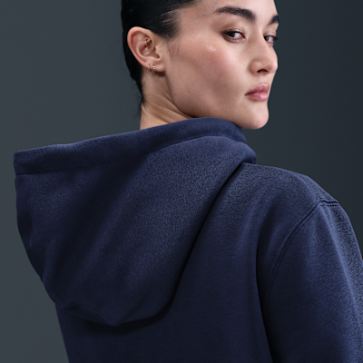 Nike Sportswear Phoenix Fleece-hættetrøje med fuld lynlås til kvinder
