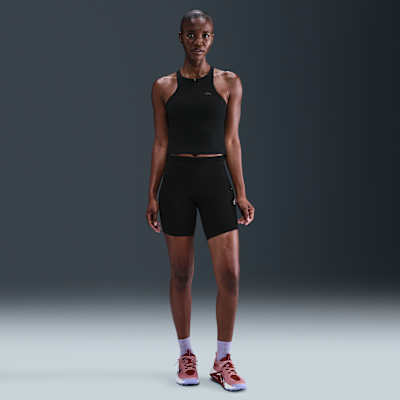 Camiseta de tirantes con bra deportivo de sujeción media con almohadillas para mujer Nike Trail