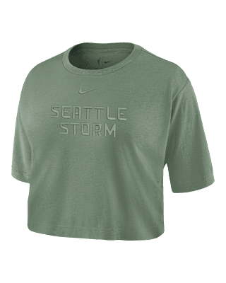 Женская футболка Seattle Storm Nike WNBA Cropped