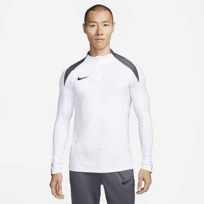 Playera de entrenamiento de fútbol Dri-FIT de medio cierre para hombre Nike Strike