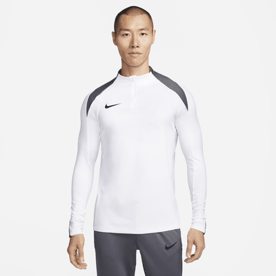 Nike Strike Dri-FIT Soccer 1/2-Zip Drill Top - White & Grey