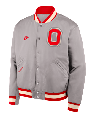Мужская куртка Ohio State Legacy Nike College Full-Snap Bomber