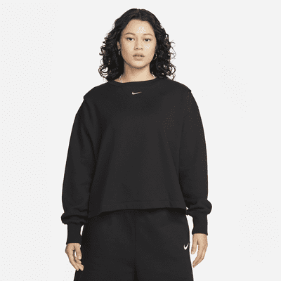 Sweat à col ras-du-cou oversize en molleton Nike Sportswear Modern Fleece pour femme