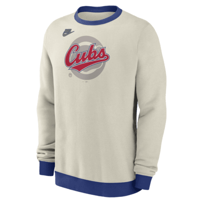 Chicago Cubs Cooperstown Men's Nike MLB Pullover Crew