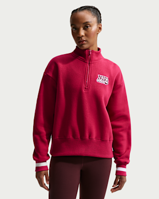 Nike Sportswear Women's Oversized 1/4-Zip Fleece Top