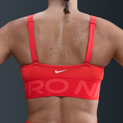 Bra deportivo de media sujeción con almohadillas para mujer Nike Pro Indy Plunge