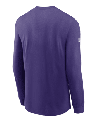 Nike Men's Dri-Fit Sideline Coach (NFL Minnesota Vikings) Long-Sleeve Top in Purple, Size: Medium | 00M251L9M-0BK