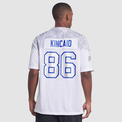 Jersey Nike de la NFL Game para hombre Dalton Kincaid Buffalo Bills Rivalries Collection