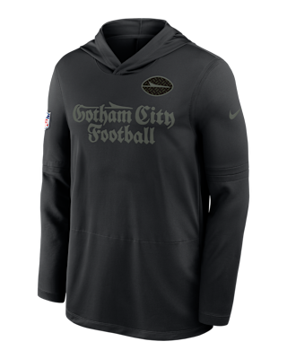 Мужские  New York Jets Rivalries Collection Sideline Nike Dri-FIT NFL Long-Sleeve Hooded Top