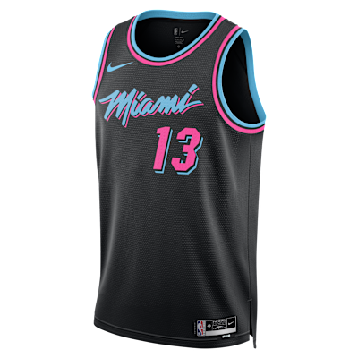 Bam Adebayo Miami Heat City Edition Men's Nike NBA Swingman Jersey