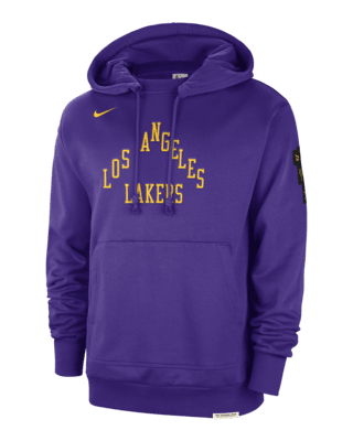 Мужское худи Los Angeles Lakers Standard Issue 2023/24 City Edition Nike NBA Courtside Hoodie