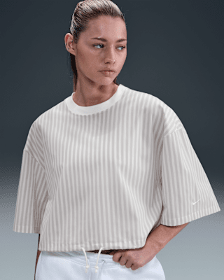Nike Sportswear Chill Poplin Women's Striped Boxy Top