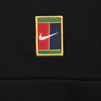 NikeCourt Heritage Dri-FIT Fleece Erkek Kapüşonlu Tenis Üstü