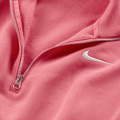 Sudadera corta de medio cierre para mujer Nike Sportswear Phoenix Fleece