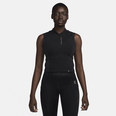 Débardeur de running à 1/4 de zip Dri-FIT Nike Trail pour femme