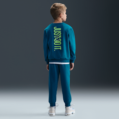 Nike Glow With Me Little Kids' Lightweight Fleece 2-Piece Crew Set