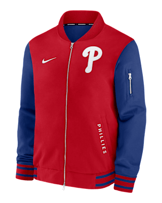 Мужская куртка Philadelphia Phillies Authentic Collection Dugout Nike MLB Full-Zip Bomber