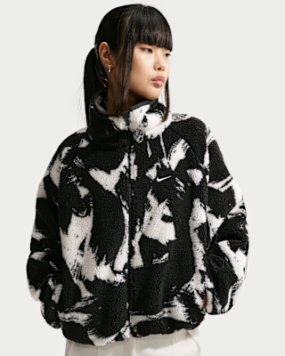 nike animal print sherpa