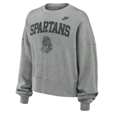 Michigan State Spartans Legacy Classic Arch Women's Nike College Pullover Crew