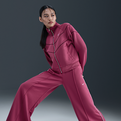 Nike Sportswear Women's Mid-Rise Wide-Leg Track Pants