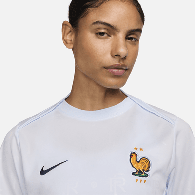 Maglia da calcio pre-partita Nike Dri-FIT FFF Academy Pro da donna – Away