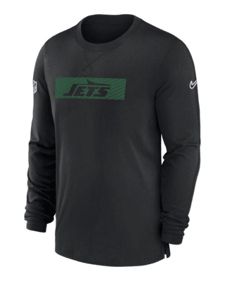 Мужские  New York Jets Sideline Player Team Issue Men’s Nike Dri-FIT Long-Sleeve Top